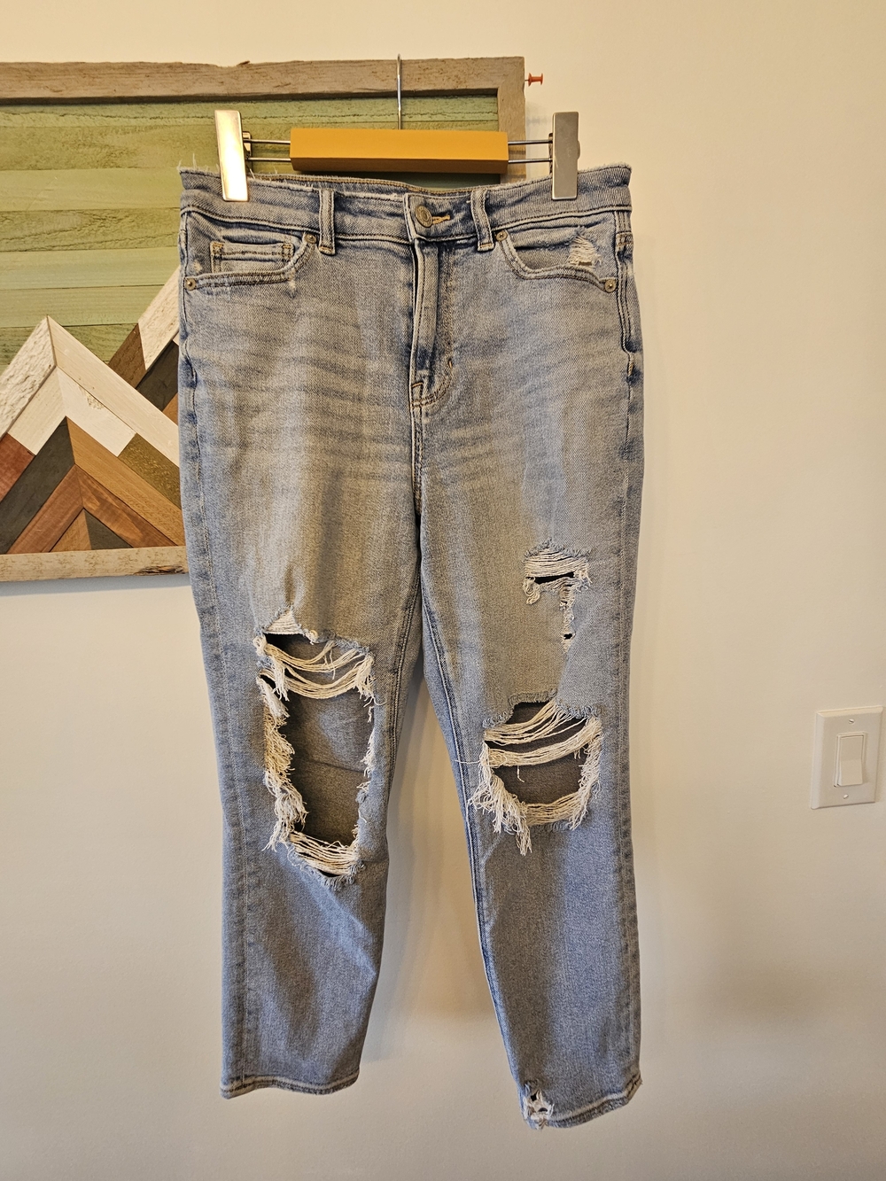 American Eagle Distressed Mom Jean